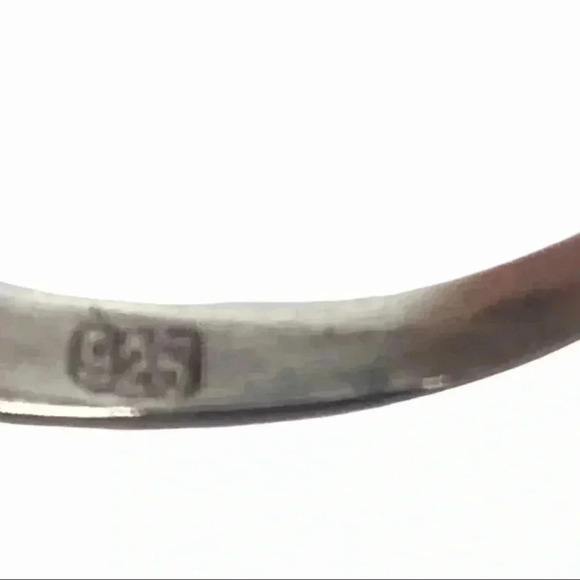 925 TOE RING XS STERLING SILVER TURQUOISE BUTTERFLY STONE OPEN ADJUSTABLE - Picture 2 of 9